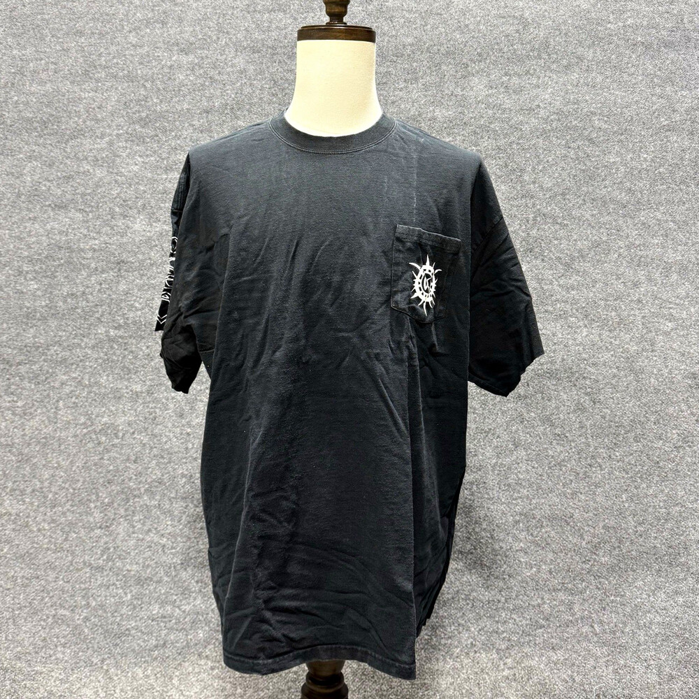 Black Marlin Fish Graphic Pocket T Shirt Mens XL Ocean Fishing Sleeve Print